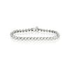 Diamond Tennis Bracelet Rubover Style 5.00ct 9K White Gold