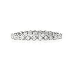 Diamond Tennis Bracelet 7.37ct 18K White Gold