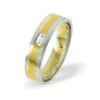 Lilly 0.08CT H/SI Diamond And 18K Two Tone Wedding Ring