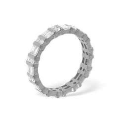 Eternity Ring Mia 18K White Gold Diamond 1.00ct H/Si -The Diamond Store 14128w 2