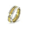 Amy 0.37CT H/SI Diamond And 18K Two Tone Wedding Ring