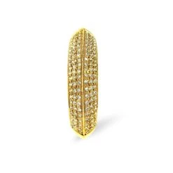 18K Gold Diamond Pave Ring 0.32ct H/si -The Diamond Store 14147