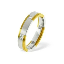 Lauren 0.28CT G/VS Diamond And 18K Two Tone Wedding Ring