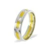 Lilly 0.14CT H/SI Diamond And 18K Two Tone Wedding Ring