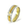 Lauren 0.07CT H/SI Diamond And 18K Two Tone Wedding Ring