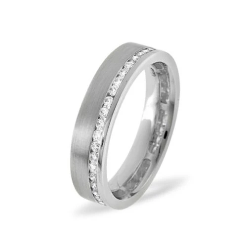 Emily 18K White Gold Diamond Wedding Ring 0.38CT G/VS -The Diamond Store 14294 2