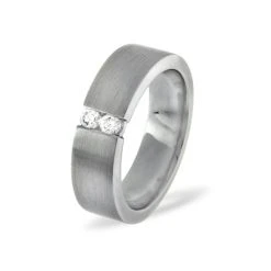 Hannah 18K White Gold Diamond Wedding Ring 0.12CT G/VS