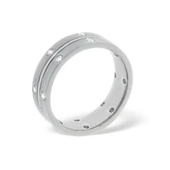 Lucy 18K White Gold Diamond Wedding Ring 0.21CT G/VS -The Diamond Store 14307 3