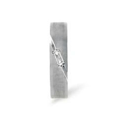 Mens 0.07ct H/Si Diamond 18K White Gold Dress Ring -The Diamond Store 14324 5