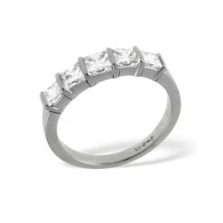 Lauren Platinum 5 Stone Diamond Eternity Ring 1.00CT G/VS -The Diamond Store 14427 3