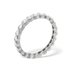 Eternity Ring Kiera 18K White Gold Diamond 1.00ct H/Si -The Diamond Store 14679