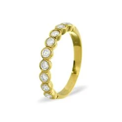 EMILY 18K Gold Diamond ETERNITY RING 0.50CT H/SI