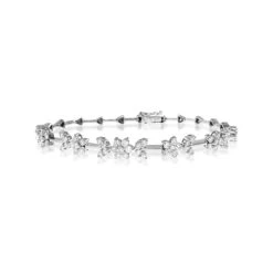 18K WHITE GOLD DIAMOND BRACELET 2.20CT - J3343
