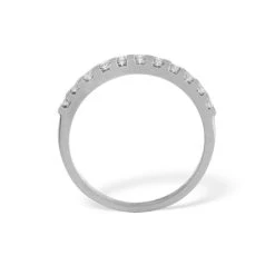 ELLIE 18KW DIAMOND HALF ETERNITY RING 0.50CT G/VS -The Diamond Store 15128 5