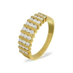 0.50ct H/si Diamond And 18K Gold Half Eternity - JG29-72JUA