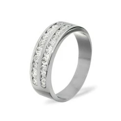 LUCY PLATINUM Diamond ETERNITY RING 0.50CT H/SI