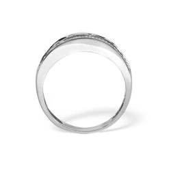 Eternity Ring Baguette Diamond 0.22ct In 9K White Gold -The Diamond Store 15698
