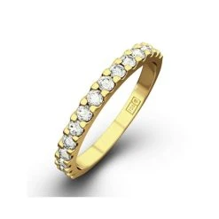 15 Stone Chloe 18K Gold Diamond Eternity Ring 1.00ct H/Si