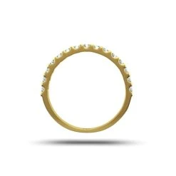 15 Stone Chloe 18K Gold Diamond Eternity Ring 1.00ct H/Si -The Diamond Store 15chloeyc 3