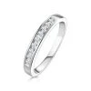 Rae Platinum Diamond Half Band Eternity Ring 0.25CT G/VS