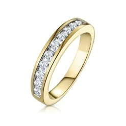 Rae 18K Gold Diamond Half Band Eternity Ring 0.50CT G/VS