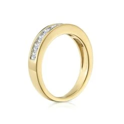 Rae 18K Gold Diamond Half Band Eternity Ring 0.50CT H/SI -The Diamond Store 19 C1667 3