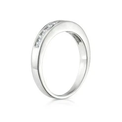 Rae 18K White Gold Lab Diamond Half Band Eternity Ring 0.50CT G/VS -The Diamond Store 19 C1668 3
