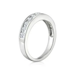 Rae Half Eternity Ring 0.75CT Lab Diamond 9K White Gold -The Diamond Store 19 C1670 3