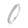 Half Eternity Ring 0.15CT Claw Set Lab Diamond 9K White Gold