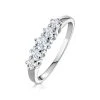 Ellie 18K White Gold 5 Stone Diamond Eternity Ring 0.50CT