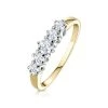 Ellie 18K Gold 5 Stone Diamond Eternity Ring 0.50CT H/SI
