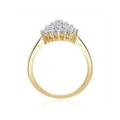 9K Gold Diamond Cluster Ring 0.50ct - E5607 -The Diamond Store 20 C3485s