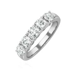 Chloe Platinum 5 Stone Diamond Eternity Ring 1.50CT G/VS