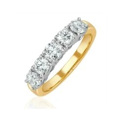 Chloe 18K Gold 5 Stone Diamond Eternity Ring 1.50CT H/SI