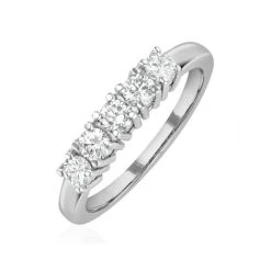 Chloe Platinum 5 Stone Diamond Eternity Ring 0.50CT G/VS