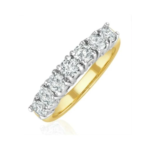 Chloe 18K Gold 7 Stone Diamond Eternity Ring 1.00CT H/SI 7 Chloe 18K Gold 7 Stone Diamond Eternity Ring 1.00CT H/SI -The Diamond Store 20 DR10 100PKY