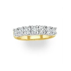 Chloe 18K Gold 7 Stone Diamond Eternity Ring 1.00CT H/SI -The Diamond Store 20 DR10 100PKYb