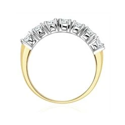 Chloe 18K Gold 7 Stone Diamond Eternity Ring 1.00CT G/VS -The Diamond Store 20 DR10 100PKYs 1