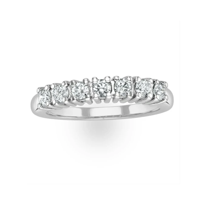 Chloe Platinum 7 Stone Diamond Eternity Ring 0.30CT G/VS 2 Chloe Platinum 7 Stone Diamond Eternity Ring 0.30CT G/VS - Image 2