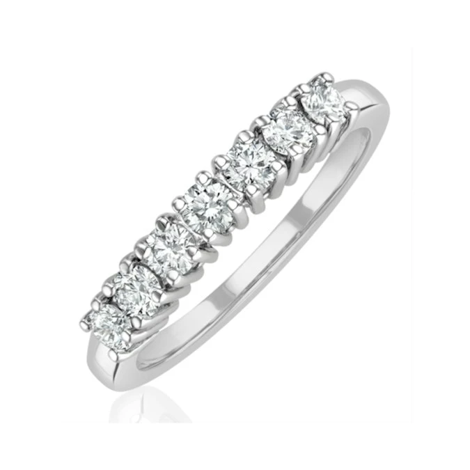 Chloe Platinum 7 Stone Diamond Eternity Ring 0.50CT G/VS 1 Chloe Platinum 7 Stone Diamond Eternity Ring 0.50CT G/VS