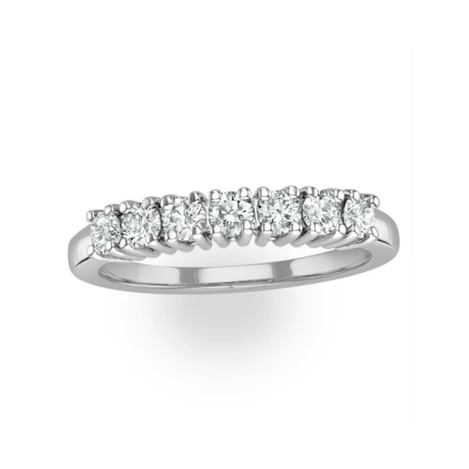 Chloe Platinum 7 Stone Diamond Eternity Ring 0.50CT G/VS 2 Chloe Platinum 7 Stone Diamond Eternity Ring 0.50CT G/VS - Image 2