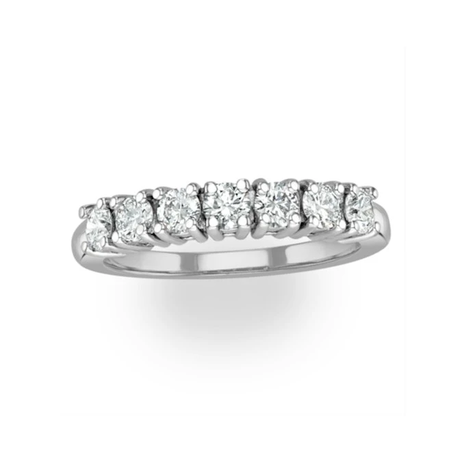 Chloe Platinum 7 Stone Diamond Eternity Ring 0.75CT G/VS 2 Chloe Platinum 7 Stone Diamond Eternity Ring 0.75CT G/VS - Image 2