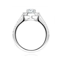 2.05 Carat Ella Halo Lab Diamond Engagement Ring IGI F/VS1 In Platinum 8 2.05 Carat Ella Halo Lab Diamond Engagement Ring IGI F/VS1 In Platinum -The Diamond Store 20 SR17 Ws 7