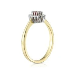 Ruby 5 X 3mm And Diamond 9K Gold Ring -The Diamond Store 20 Y1135 3