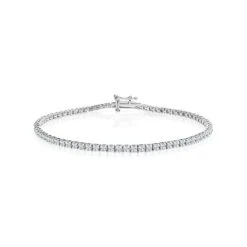 1.5ct Lab Diamond Tennis Bracelet Claw Set In 925 Silver