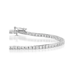 2ct Diamond Tennis Bracelet Claw Set In 9K White Gold -The Diamond Store 21 G1392Wss 1