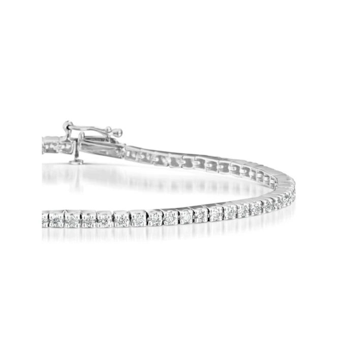 1.5ct Lab Diamond Tennis Bracelet Claw Set In 925 Silver 3 1.5ct Lab Diamond Tennis Bracelet Claw Set In 925 Silver - Image 3