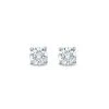 Lab Diamond Stud Earrings 0.10ct H/Si Quality In 9K White Gold - 2.4mm