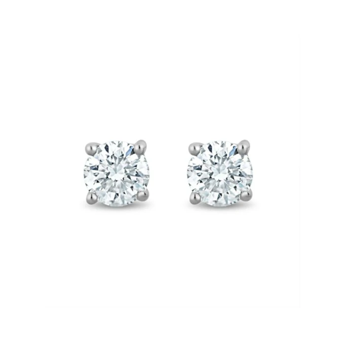 Lab Diamond Stud Earrings 0.20ct H/Si Quality In 9K White Gold - 3mm 1 Lab Diamond Stud Earrings 0.20ct H/Si Quality In 9K White Gold - 3mm