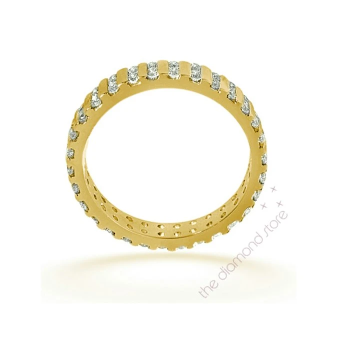 Eternity Ring Ellie 18K Gold Diamond 1.00ct H/Si 2 Eternity Ring Ellie 18K Gold Diamond 1.00ct H/Si - Image 2